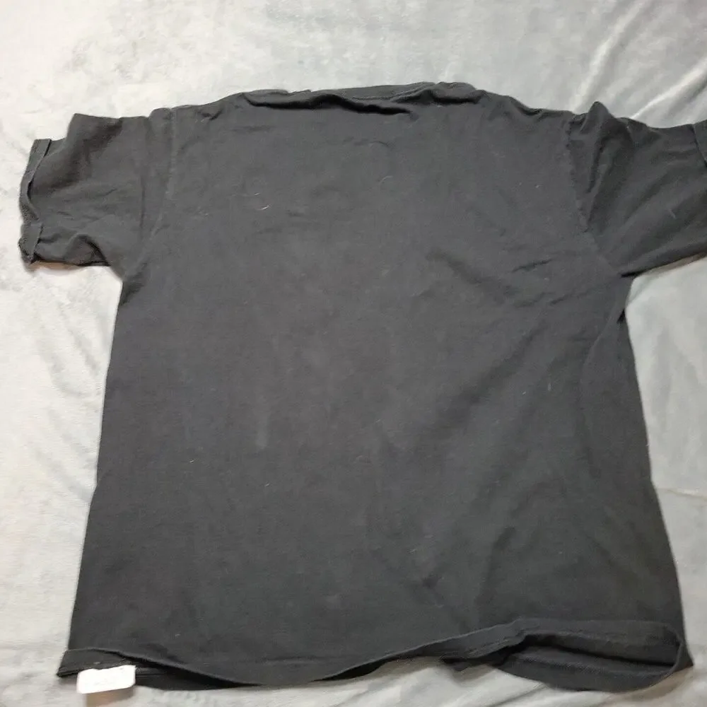 Colts Saints Shirt Mens Large Short Sleeve Black Super Bowl XLIV 2010‎ Logo Top